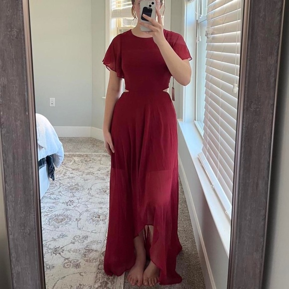 Ali & Jay Red formal maxi dress NWT - Picture 1 of 8